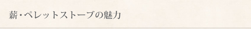薪、ペレットストーブの魅力